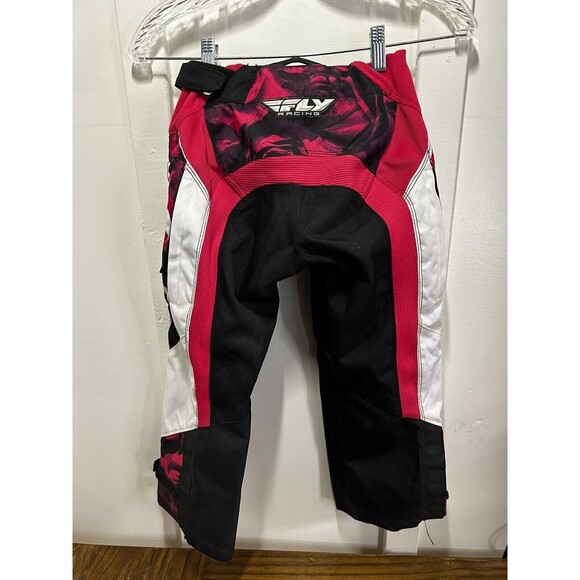 FLY RACING KINETIC OVER-BOOT PANT BLACK/PINK Girls Size 20 - Picture 3 of 5